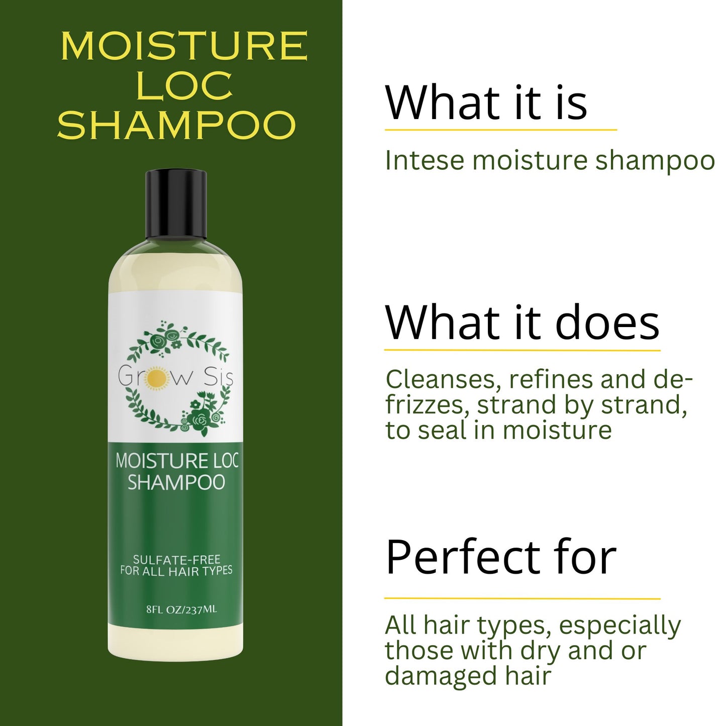 Grow Sis Moisture Loc Shampoo