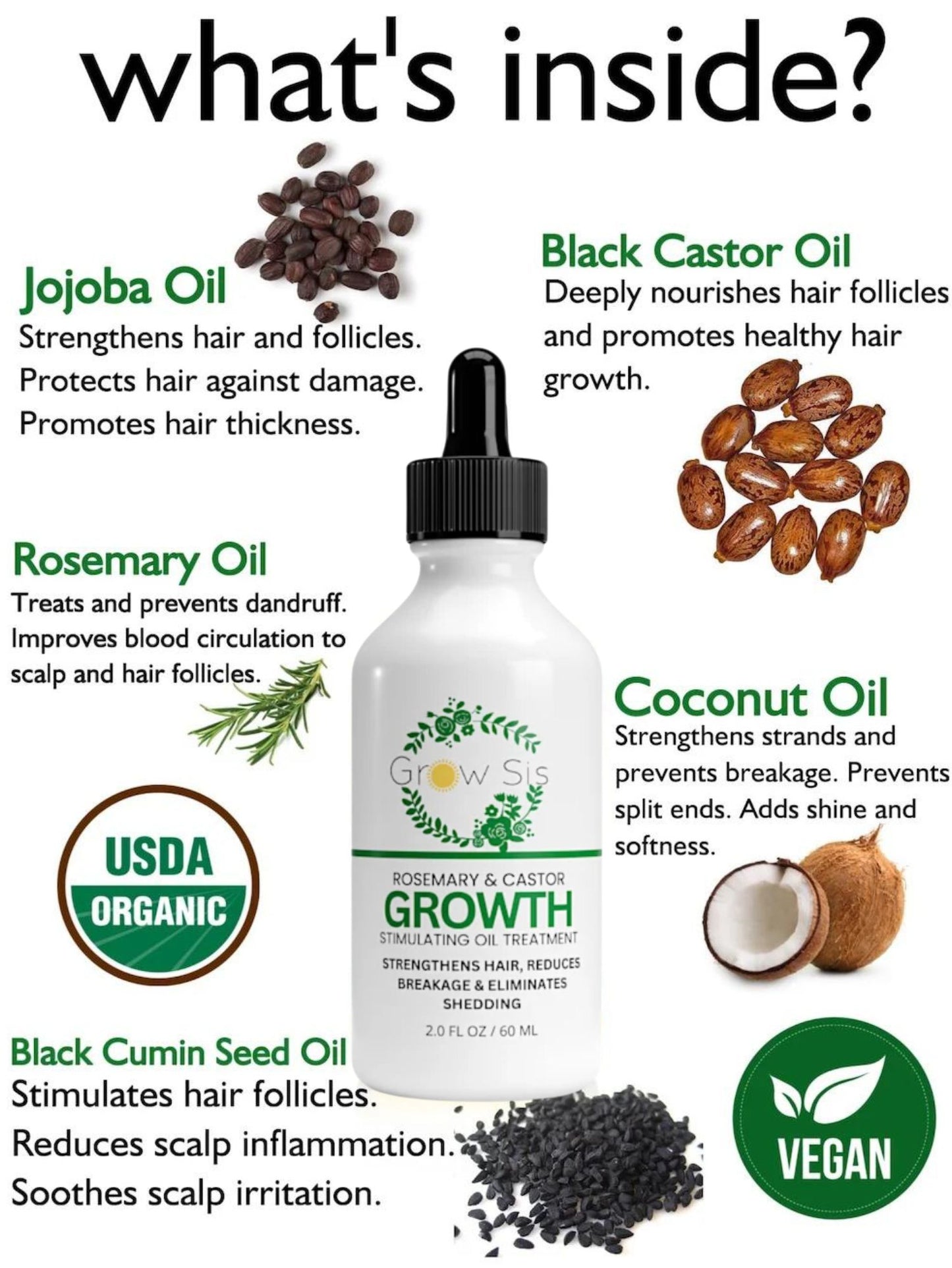 Advance Hair Growth Oil - Natural Growth Serum for Thicker  Longer Hair