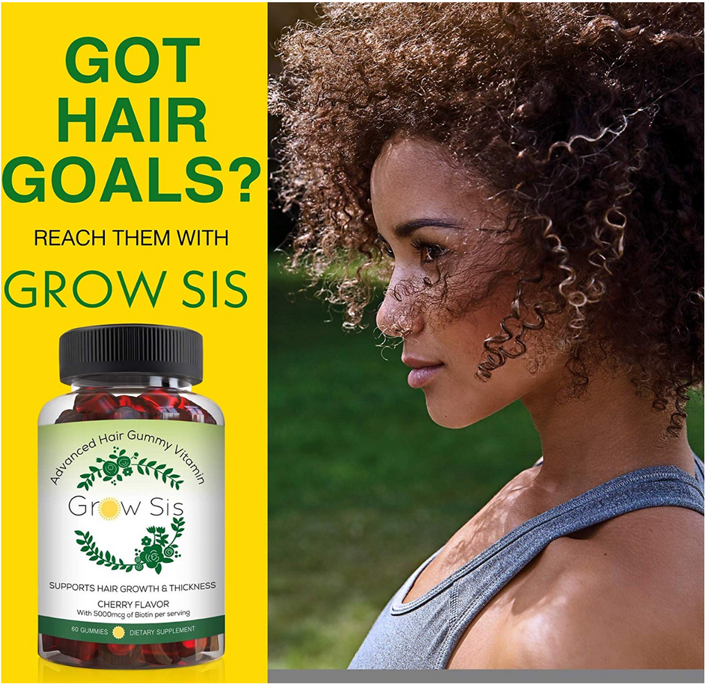 All Natural Hair Gummy Vitamin - Fights Hair Loss, Thinning and Strengthens Hair